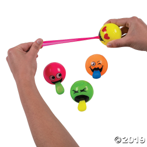 Light-Up Pop-Out Tongue Bouncy Balls (Per Dozen)