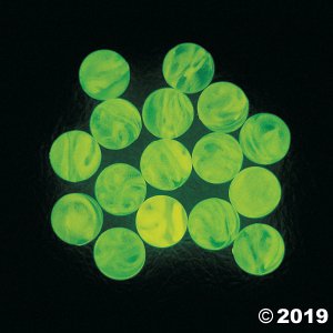 Marbleized Glow-in-the-Dark Green Bouncy Balls (48 Piece(s))