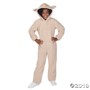 Kid's Full Body Lamb Costume (1 Piece(s))