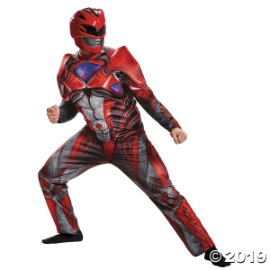 Men's Muscle Red Power Ranger Costume - Small (1 Piece(s))