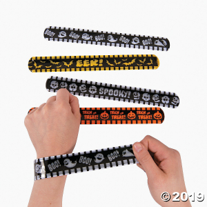 Halloween Reflective Slap Bracelets (Per Dozen)
