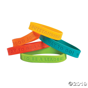 Award Sayings Rubber Bracelets (24 Piece(s))