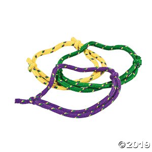 Mardi Gras Friendship Rope Bracelets (72 Piece(s))