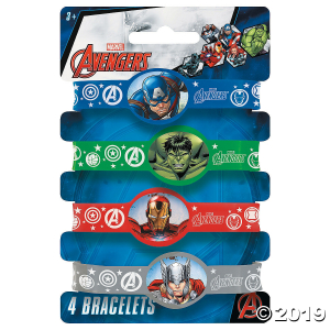 Marvel Comics The Avengers Rubber Bracelets (4 Piece(s))