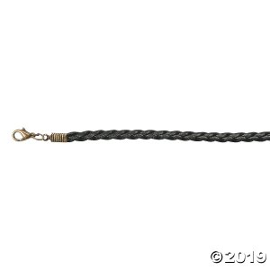 Black Connector Leather Bracelets (Per Dozen)
