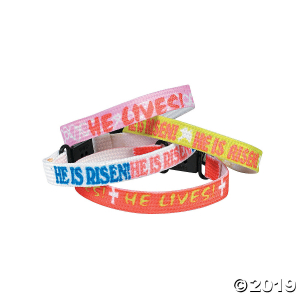 Easter Inspirational Friendship Bracelets (Per Dozen)