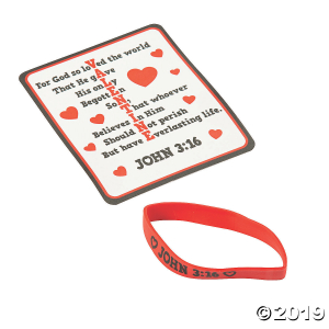 John 3:16 Cards with Bracelet - 48 Pc. (1 Unit(s))