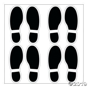 Spy Agents Footprint Floor Decals (2 Sheet(s))