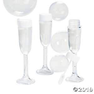 Champagne Flute Bubble Bottles (Per Dozen)