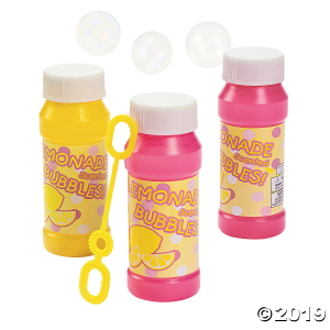 Lemonade-Scented Bubble Bottles (Per Dozen)