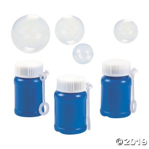Blue Mini Bubble Bottles (24 Piece(s))
