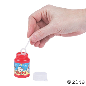 Happy Birthday Jesus Mini Bubble Bottles (Per Dozen)