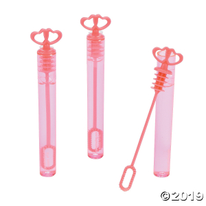 Coral Heart Bubble Tubes (24 Piece(s))