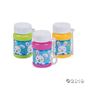 Mini Easter Bunny Bubble Bottles (24 Piece(s))