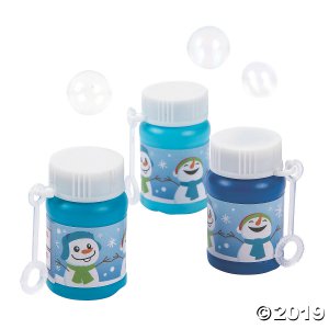 Winter Snowman Bubble Bottles (24 Piece(s))