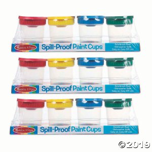 Melissa & Doug® Spill-Proof Paint Cups, 12 count (3 Piece(s))