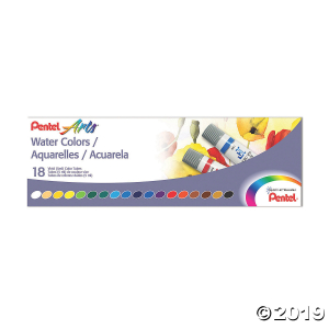 Pentel® Arts Water Colors, 18-Color Set (1 Set(s))