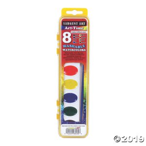 Sargent Art® Art-Time® Washable Watercolor Set, 8 Colors, 12 Sets (12 Piece(s))