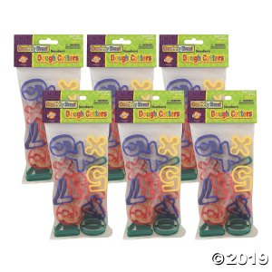 Creativity Street® Dough and Clay Cutter Set, Numbers & Math Symbols, 1.5625", 84 Pieces (6 Piece(s))