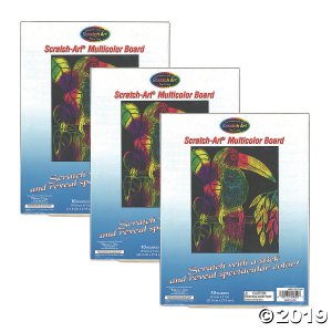 Melissa & Doug® Scratch Art Soft Scratch Board, Multicolor w/stylus, 30 sheets (3 Piece(s))