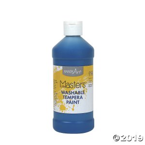 Handy Art® Little Masters Washable Tempera Paint, 16 oz, Blue, Pack of 12 (12 Piece(s))