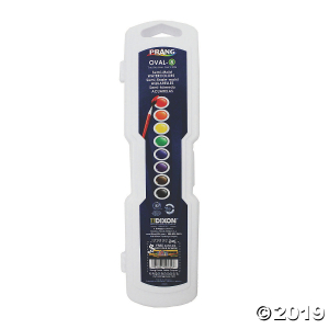 Prang® Watercolors, Oval Pans, 8 Color with Brush, 6 Sets (6 Piece(s))