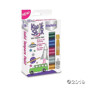 The Pencil Grip® Kwik Stix Solid Tempera Paint Stick, Metallic Colors, 36 count (6 Piece(s))