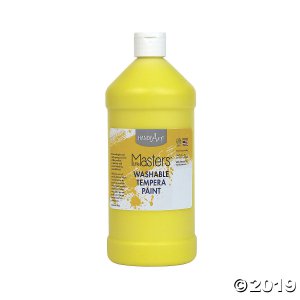 Handy Art® Little Masters Washable Tempera Paint, 32 oz, Yellow, Pack of 6 (6 Piece(s))