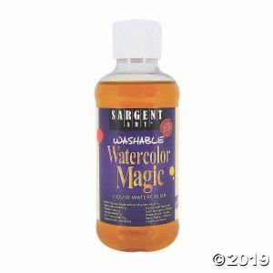 Sargent Art® Washable Watercolor Magic® Paint, 8 oz, Yellow, Pack of 6 (6 Piece(s))