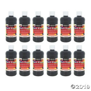Sargent Art® Art-Time® Tempera Paint, 16 oz, Black, Pack of 12 (12 Piece(s))