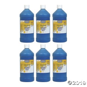 Handy Art® Little Masters Washable Tempera Paint, 32 oz, Blue, Pack of 6 (6 Piece(s))