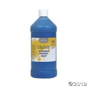 Handy Art® Little Masters Washable Tempera Paint, 32 oz, Blue, Pack of 6 (6 Piece(s))