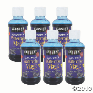Sargent Art® Washable Watercolor Magic® Paint, 8 oz, Blue, Pack of 6 (6 Piece(s))
