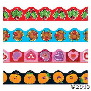 Terrific Trimmers® Holidays Bulletin Board Borders Variety Pack (48 Piece(s))