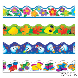 Terrific Trimmers® Four Seasons Bulletin Board Borders Variety Pack (48 Piece(s))