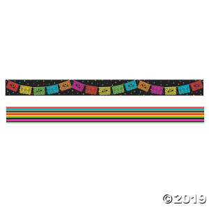 Double-Sided Fiesta Bulletin Board Borders (Per Dozen)