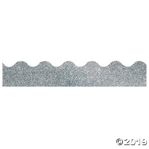 Carson-Dellosa® Silver Glitter Scalloped Bulletin Board Borders (1 Set(s))