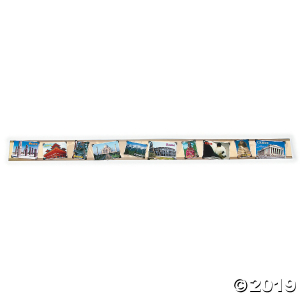 Around the World Bulletin Board Borders (Per Dozen)