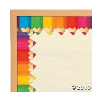 Jumbo Colored Pencil Bulletin Board Borders (Per Dozen)