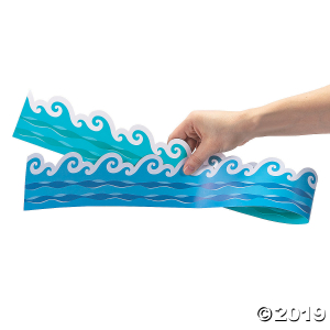 Double-Sided Ocean Waves Bulletin Board Borders (Per Dozen)