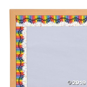 Edupress® Crayon Bulletin Board Borders (Per Dozen)