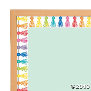 Schoolgirl Style Hello Sunshine Tassels Bulletin Board Borders (1 Set(s))