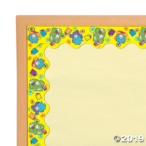 Eureka® Dr. Seuss Yellow Extra Wide Bulletin Board Border (Per Dozen)