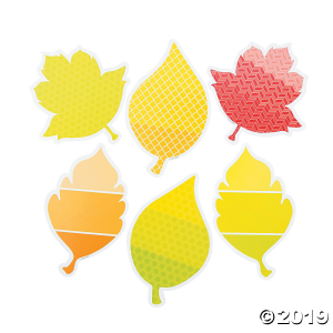 Painted Palette Leaves Bulletin Board Cutouts (36 Piece(s))