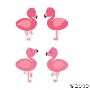 Flamingo Bulletin Board Cutouts (48 Piece(s))