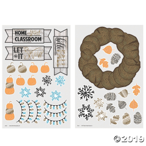 Rustic Seasonal Bulletin Board Cutouts (39 Piece(s))