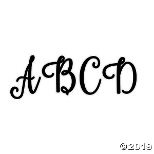 Uppercase Script Bulletin Board Letters (1 Set(s))