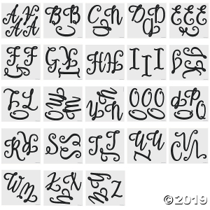 Uppercase Script Bulletin Board Letters (1 Set(s))
