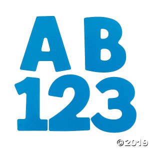 Blue Bulletin Board Letters (1 Set(s))