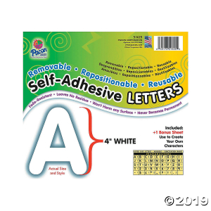 Pacon® White Self-Adhesive Letters (1 Set(s))